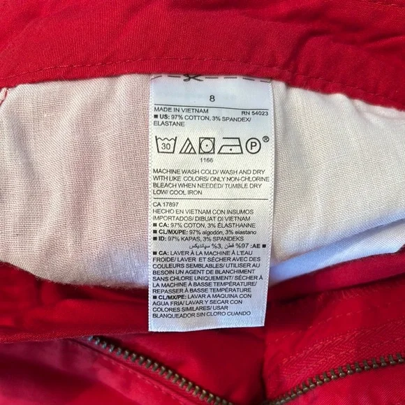 Red Women's Shorts - Picture 4 of 4